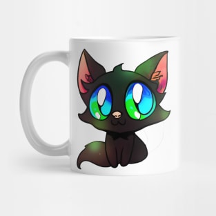 Black cat with blue eyes Mug